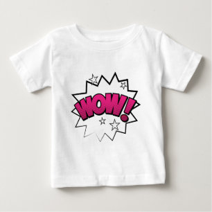 T-shirt Pour Bébé Wow comique