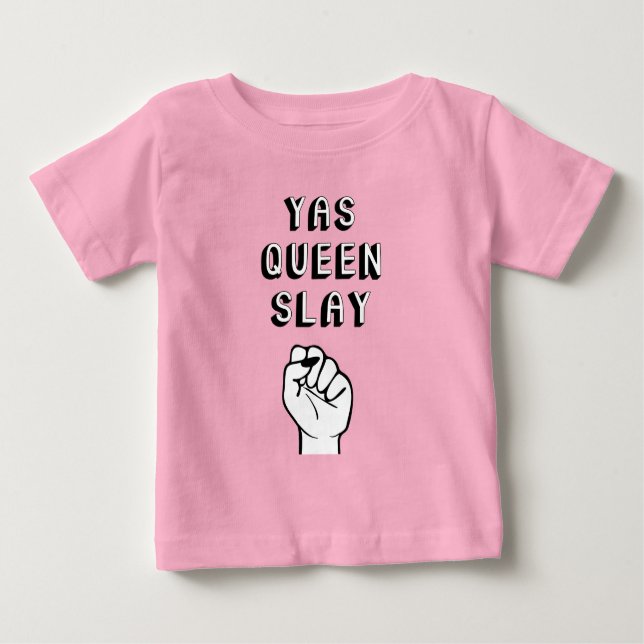 T-shirt Pour Bébé Yas Queen Slay (Devant)
