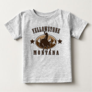 T-shirt Pour Bébé Yellowstone Montana