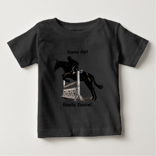 T-shirt Pour Bébé Yeux ! Talons vers le bas ! Cheval