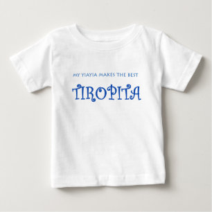 T-SHIRT POUR BÉBÉ YIAYIA/TIROPITA