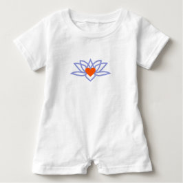 T-shirt Pour Bébé Yoga Lotus Heart