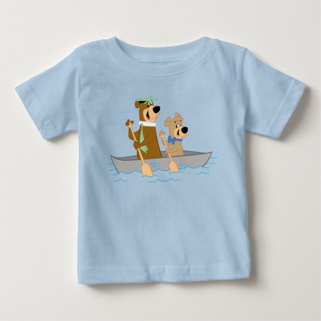 T-shirt Pour Bébé Yogi Bear et Boo Boo Fun Canoe Adventure (Devant)