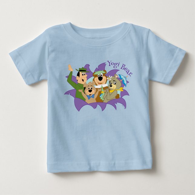 T-shirt Pour Bébé Yogi Ours et amis Surprise (Devant)