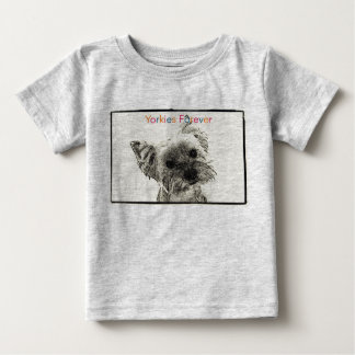 T-shirt Pour Bébé Yorkies Forever bébé Creeper biologique