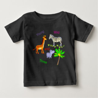 T-shirt Pour Bébé youg wild  and three