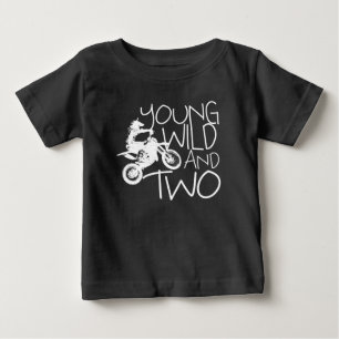 T-shirt Pour Bébé Young Wild et Two Birthday Boy