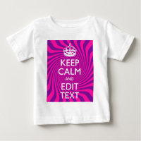 Your Keep Calm Saying on Hot Pink