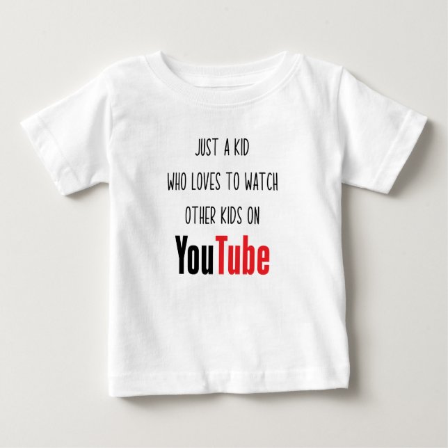 T-shirt Pour Bébé YouTube (Devant)