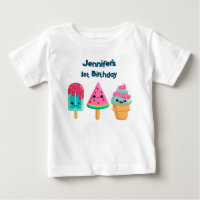 Yummy Ice Cream Trio Summer Vibe 1er anniversaire