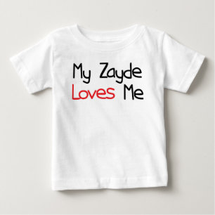 T-shirt Pour Bébé Zayde m'aime