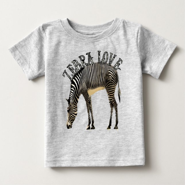 T-shirt Pour Bébé Zebra Love (Devant)