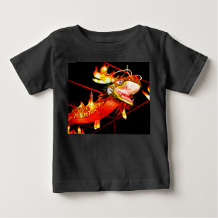 T-shirt Pour Bébé Zhulong dragon de feu