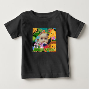 T-shirt Pour Bébé Zoo Wild Animal Jungle Safari Anniversaire de enfa