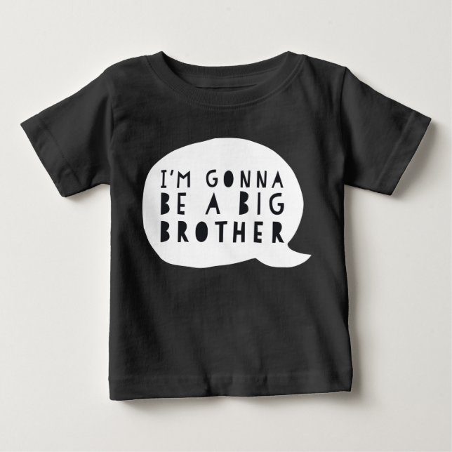 T-shirt Pour Bébé Zwangerschap: I'm gonna be a BIG brother (Devant)