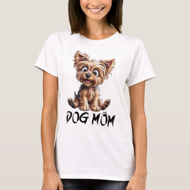 T-shirt Pour chaque maman de chien : adorable Yorkie (Devant)