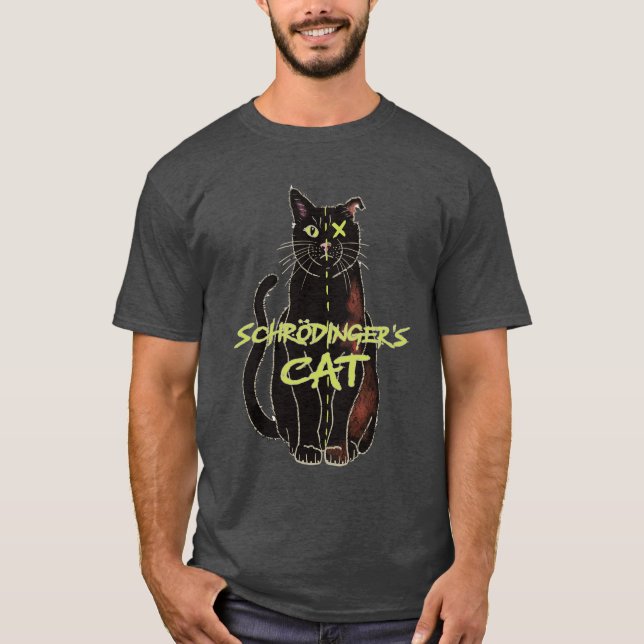 T-Shirt pour chat de Schrodinger - Cadeau physique (Devant)