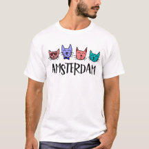 T-shirt pour chat Skyline Amsterdam