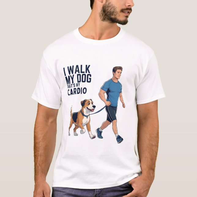 T-Shirt pour chien - That’s My Cardio - Pet Paren (Devant)