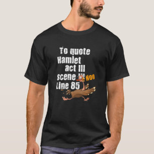 T-shirt pour citer hamlet littéraire