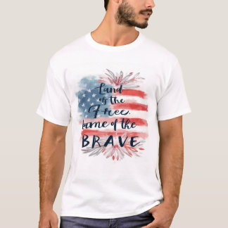 T-shirt Pour courageux citoyens américains
