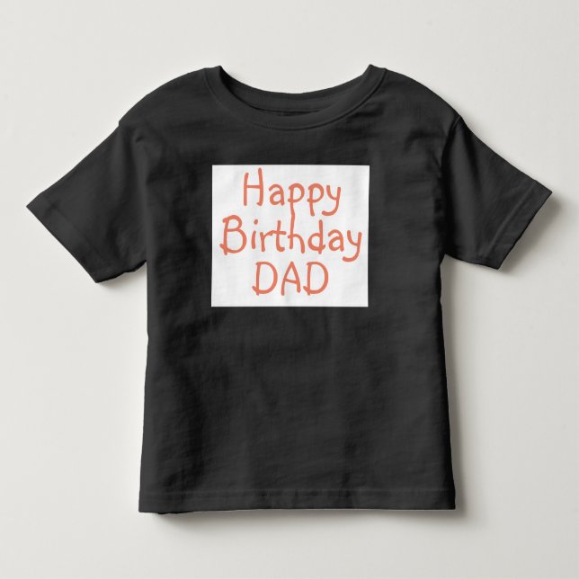 T-shirt pour DAD heureux anniversaire (Devant)