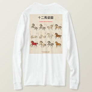 T-shirt pour dame avec une image d'un cheval