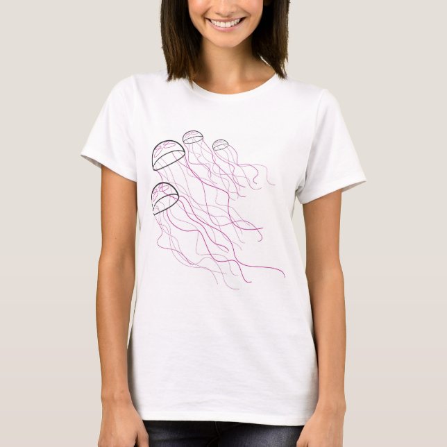 T-Shirt pour dames de méduses (Devant)