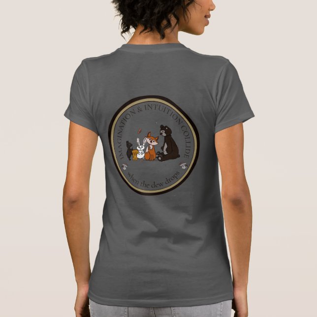 T-Shirt pour dames Imagination & Intuition entrent (Dos)