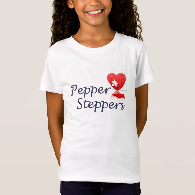T-Shirt pour des filles - le classement par taille court (Devant)