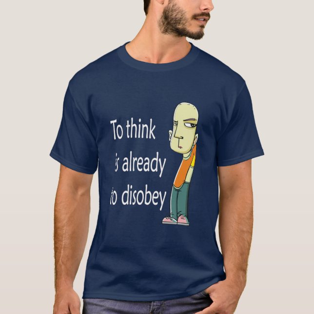 T-shirt  Pour désobéir (Devant)