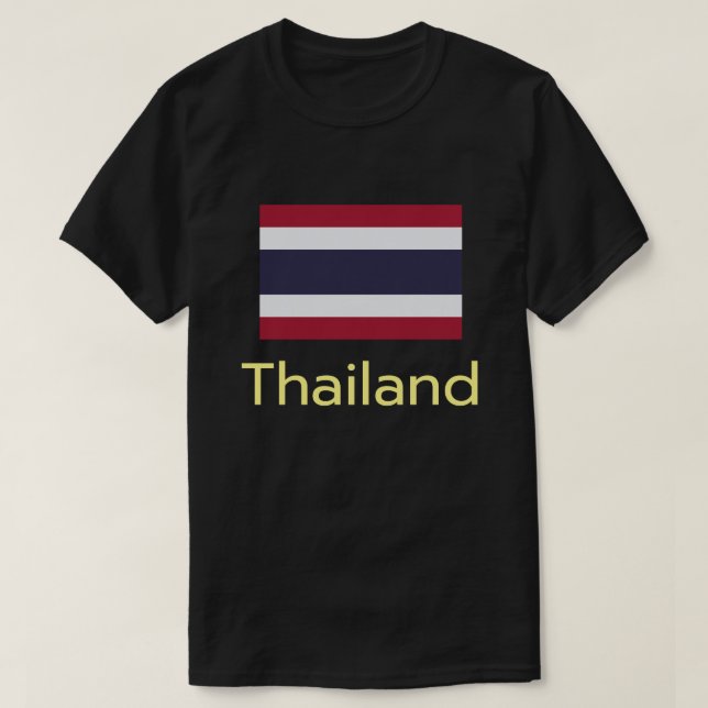 T-shirt pour drapeau de la Thaïlande de base (Design devant)