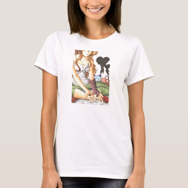 T-shirt Pour écrire l'amour sur ses bras (Devant)