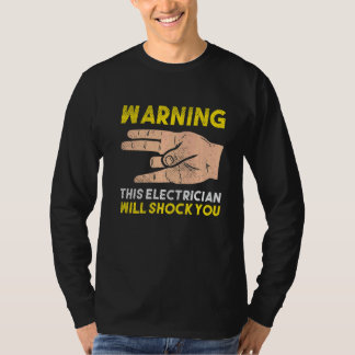 T-shirt Pour Electriciens Cable Ampere Electrique