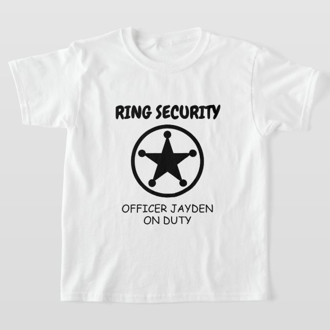 T-shirt pour enfant de sécurité pour porte-anneau  (Poser)