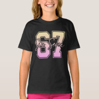 T-shirt pour enfants 67 Meme - Graphique numérique