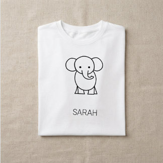 T-shirt pour enfants au joli petit éléphant