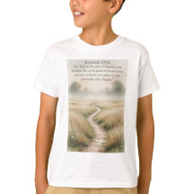 T-shirt pour enfants avec Bible Jérémie 29:11