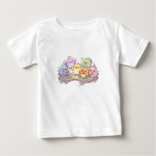 T-shirt pour enfants avec des amis oiseaux bébé mi