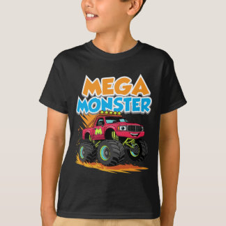 T-shirt pour enfants avec dessin animé de méga mon