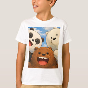 T-shirt pour enfants avec ours de dessin animé mig