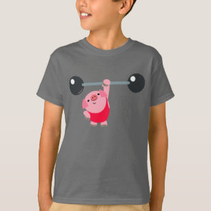 T-shirt pour enfants avec un cochon de dessin anim
