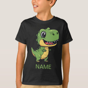 T-shirt pour enfants avec un T-Rex de dessin animé