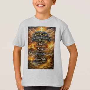 T-shirt pour enfants avec verset biblique Jean 3:1