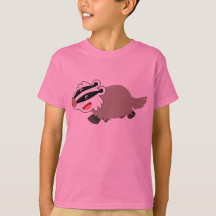 T-shirt pour enfants Blaireau Dessin Animé Mignon