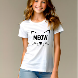T-shirt pour enfants Chat Mignon Miaou - Parfaitem