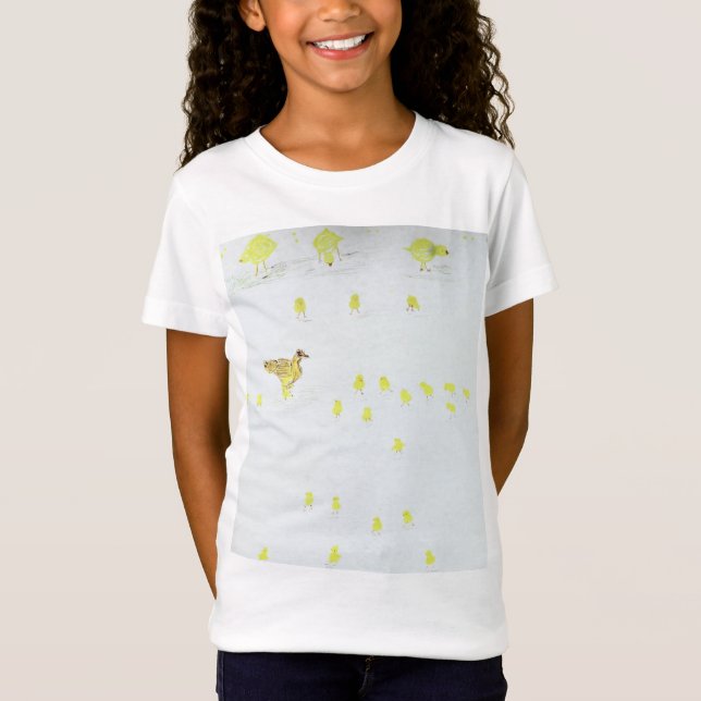 T-shirt pour enfants, conception de poussins pour  (Devant)