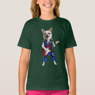 T-shirt pour enfants Cute Chihuahua Rock Star