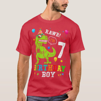 T-shirt pour enfants de 7 ans 7e anniversaire garç