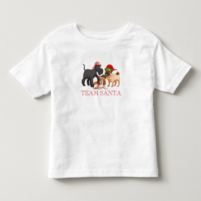 T-Shirt pour enfants de l'équipe des fêtes Père No (Devant)